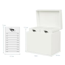 Wholesale CNKESS Wholesale Beauty Salon 10 Layers Acrylic Eyelash Extensions Storage Box Lash Tile Palette Box