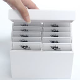 Wholesale CNKESS Wholesale Beauty Salon 10 Layers Acrylic Eyelash Extensions Storage Box Lash Tile Palette Box
