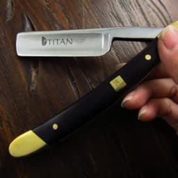 Titan Wood Handle Men Shaving Tools Hair Razor Stainless Steel Straight Razor
