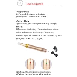 Dr. Pen M5 Wireless Derma Pen Professional Microneedle Pen Bayonet Needle Cartridges Wireless Derma Pen 0.25 mm needle length