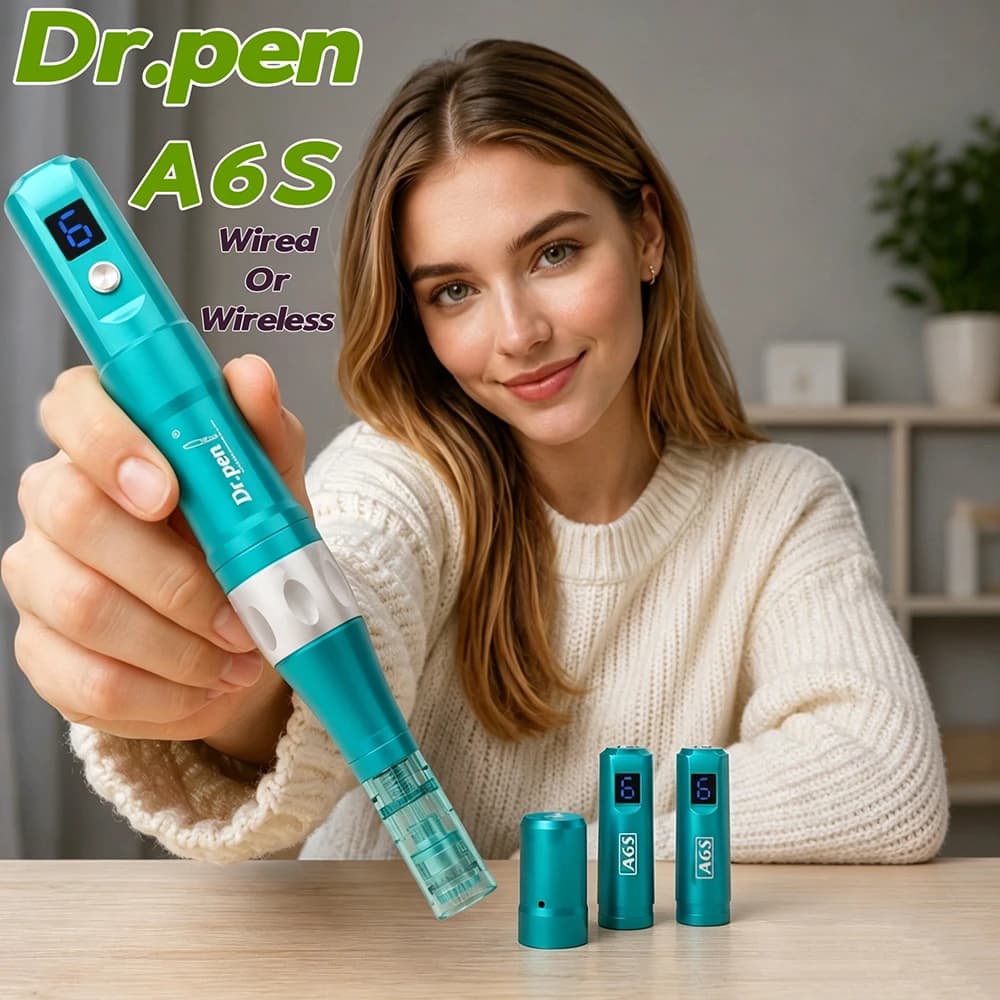 Dr.Pen A6S Original Wired Or Wireless 2 Models Derma Microneedle Pen Needle Length 0.25 MM