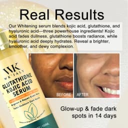 WK JALY Whitening Double Glutathione Women Serum, With Hyaluronic Acid, Sunflower Oil, Anti Dark Spots Essence, For Face, Body