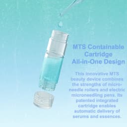Electric Microneedle Pen MTS Automatic Serum Infusion Device LED Display Skin Care Beauty Tool with 2 Replaceable Cartridges