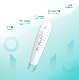 Electric Microneedle Pen MTS Automatic Serum Infusion Device LED Display Skin Care Beauty Tool with 2 Replaceable Cartridges