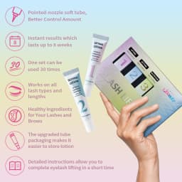 Libeauty 10ml Lash Lift Kit Eyelash Lift Kit & Brow Lamination Kit With Lash Lift Balm Tubular Precision Design For At Home Use