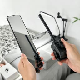 3Pack Eyelash Extension Mirror with Clip, Hands-free Lash Inspection Mirror Connector & Tray Holder Stand for Lash Artist Tools
