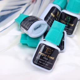 5 PCS IB Hyper Bond Cyan Cap Adhesive Eyelash Extension Lash Glue Korea Supplies Quick Dry Long Retention Time Low Irritation