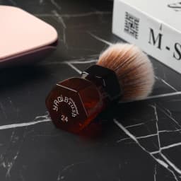 YAQI 24mm Moka Express Synthetic Hair Barbe Mens Shaving Brush