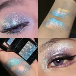 Coldnwild Chameleon Gradient Eyeshadow Highlighter Palette Waterproof Long-Lasting,Easy To Blend,Duochrome Shimmer Eye Makeup