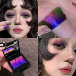 Coldnwild Chameleon Gradient Eyeshadow Highlighter Palette Waterproof Long-Lasting,Easy To Blend,Duochrome Shimmer Eye Makeup