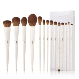 Jessup 14 Pcs Makeup Brush Set, Professional Synthetic Soft Foundation Powder Blending Eye Shadow Contour Liner Brushes Kit T329