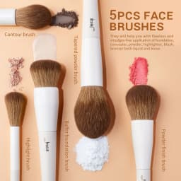 Jessup 14 Pcs Makeup Brush Set, Professional Synthetic Soft Foundation Powder Blending Eye Shadow Contour Liner Brushes Kit T329