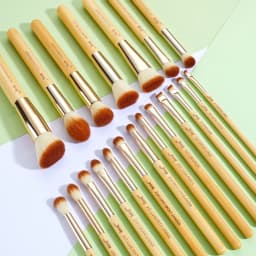 Jessup brushes 20pcs Bamboo Professional Makeup Brushes Set Foundation Powder Detail Eyeliner Eyeshadow Eyebrow Blending