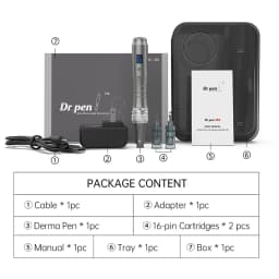 Original Microneedling Pen Dr.pen M8 3 Slots Connector Derma Pen Wireless Skin Care Beauty Device With 16 Pins Needle Cartridge