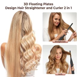 Small Flat Iron for Short Hair Pencil Flat Iron Mini Hair Straightener Ceramic Beard Straightener Tiny Hair Straightening Iron