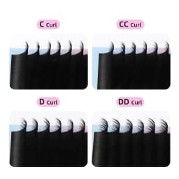 RUJADE 10 Trays/lot Wholesale Individual False Eyelashes Extension Mink Russian Volume Eyelashes Korea PBT Material Silk Lashes