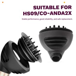 AB43-Upgraded Diffuser Wave Curl For Dyson Airwrap HS09/Co-Anda2x , Attachment Diffuser Nozzle Dome And Diffuse Modes