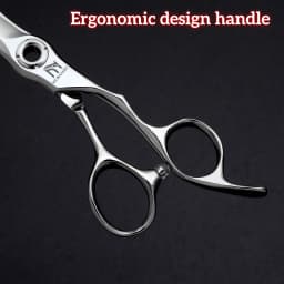 MURASAKI Top-Level Hairdressing Scissors, Japan VG10 Steel 6.5 Inch Barber Shears, Patented Hollowed-Out Design Hair Cutting Too