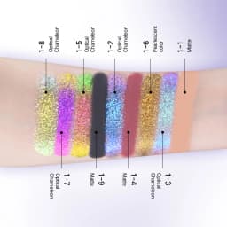 CHARMACY 33 Colors Chameleon Eyeshadow Palette High Pigment Waterproof Multichrome Shimmer Matte Contour Profesional Eye Makeup
