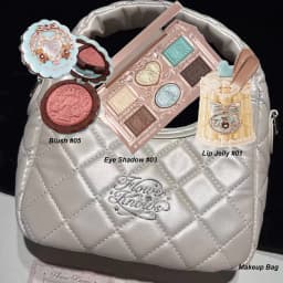 Flowerknows All In One Mackup Set Gift Box Flower Knows Glitter Eye Shadow Palette Blusher Long Lasting Gloss Lipstick With Bag