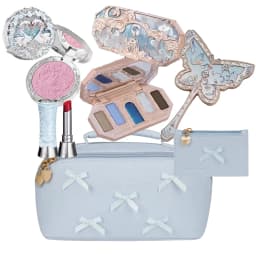 Flowerknows All In One Mackup Set Gift Box Flower Knows Glitter Eye Shadow Palette Blusher Long Lasting Gloss Lipstick With Bag