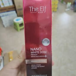 60ml The Elf Nano White Cream Skin Whitening & Brightening Treatment for Face, Dark Spot Corrector, All Skin Types,