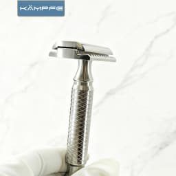 Kampfe Classic CNC Stainless Steel Double Edge Safety Polishing Razor for Men Grip Non-Irritating Father’s Day gift