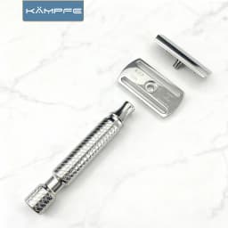 Kampfe Classic CNC Stainless Steel Double Edge Safety Polishing Razor for Men Grip Non-Irritating Father’s Day gift