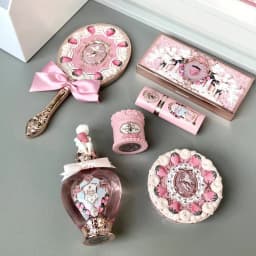 Flower Knows Strawberry Cupid Velvet Matte Lip Cream Pressed Powder Liquid Blush Set Long Lasting Lightweight Makeup