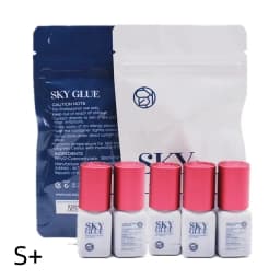5/10pcs Original Korea Sky S+ Lashes Glue Lady Black Adhesive 1-2S Fast Dry Sky Zone Strong Eyelash Extension Glue Makeup Tools