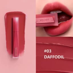 3CE VELVET LIP TINT PLUSH(00-10),Non-Smudge,Silky Smooth Texture,Luxury,Velvet Touch Lip Color,Korean Cosmetic,Korean Makeup