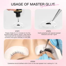 5/10PCS 0.3 Sec Eyelash Extension Glue Fast Dry Individual Lashes Glue Sensitive Eye Black Eyelash Glue Lash Free Custom Logo