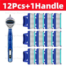 Hot Selling Fusion Manual Razor for Men Five Layer Blade Stainless Steel Blades No Skin Damage Old Style Blades Shaver Heads