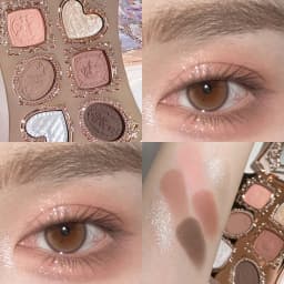 Flower Knows Bunny Garden Matte Pearlescent Powder Fine 6 Color Eye Shadow Contour Palette Long Lasting Makeup Glitter Eyeshadow