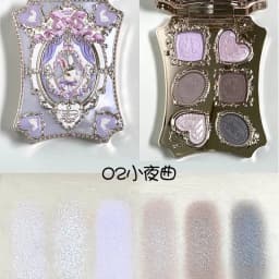 Flower Knows Bunny Garden Matte Pearlescent Powder Fine 6 Color Eye Shadow Contour Palette Long Lasting Makeup Glitter Eyeshadow