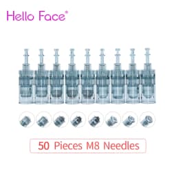 50 PCS M8 Cartridge Dr pen M8 / M7S Needles Bayonet Cartridge Nano Needle Micro Skin Needling Tip Needle length 0.25 mm