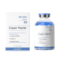 SANENDI Facial Skin Serum Ampoules Hydrating Brightening Skincare with Astaxanthin Copper Peptide PDRN Collagen Niacinamide HA
