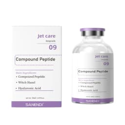 SANENDI Facial Skin Serum Ampoules Hydrating Brightening Skincare with Astaxanthin Copper Peptide PDRN Collagen Niacinamide HA