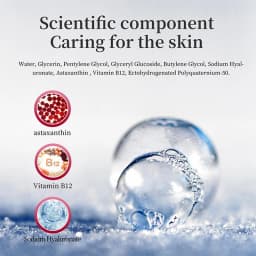 SANENDI Facial Skin Serum Ampoules Hydrating Brightening Skincare with Astaxanthin Copper Peptide PDRN Collagen Niacinamide HA