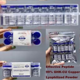 High-Purity 60/200mg GHK-Cu Blue Copper Peptide Freeze-Dried Powder Sensitive Skin Repair Hydrating Anti-Wrinkle Firming Skin