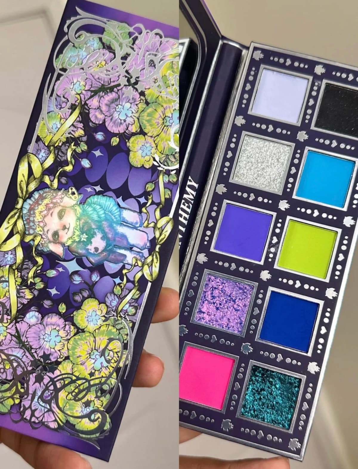 Anthemy 10 Color Matte Pearl Shimmer Glitter Chameleon Eyeshadow Palette