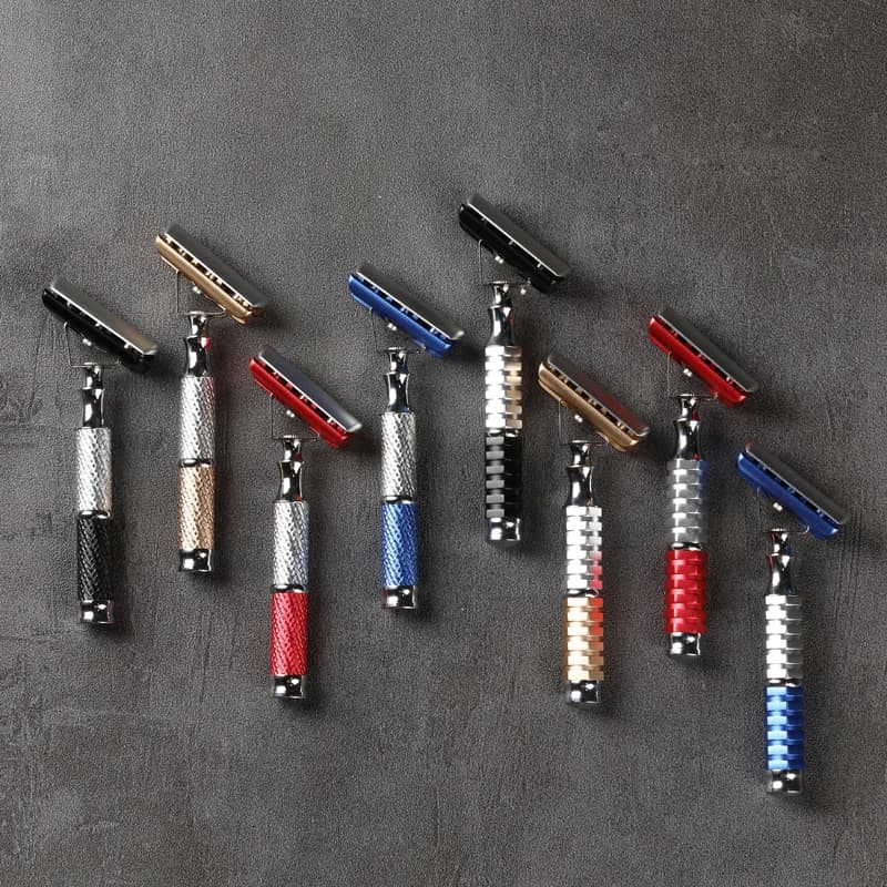 Yaqi Blind Box Razor Double-edge Tilt Diagonal Razor Head Inclined at 45° to Handle for Shaving Accessories