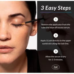 2025new Original Lilash Serum Pestanas Purified Eyelash Serum for Natural Eyelash Enhancer 2ml Cotton Pads
