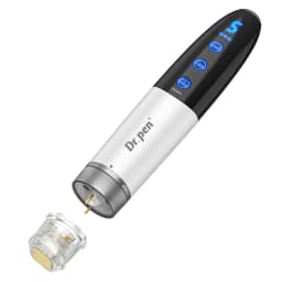 Dr.pen Q1S: Microneedle with EMS, Red/Blue LED, 700mAh Built-in Battery,2 Titanium Cartridge, Needle length 0.25 mm