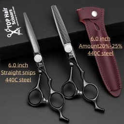 MURASAKI Professional hairdressing scissors,Japan VG10 Cobalt steel,High quality hair cutting scissors,Special design for barber
