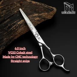MURASAKI Professional hairdressing scissors,Japan VG10 Cobalt steel,High quality hair cutting scissors,Special design for barber