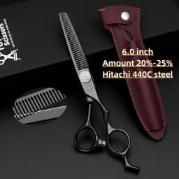 MURASAKI Professional hairdressing scissors,Japan VG10 Cobalt steel,High quality hair cutting scissors,Special design for barber