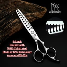 MURASAKI Professional hairdressing scissors,Japan VG10 Cobalt steel,High quality hair cutting scissors,Special design for barber