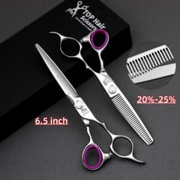 MURASAKI Professional hairdressing scissors,Japan VG10 Cobalt steel,High quality hair cutting scissors,Special design for barber