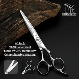 MURASAKI Professional hairdressing scissors,Japan VG10 Cobalt steel,High quality hair cutting scissors,Special design for barber